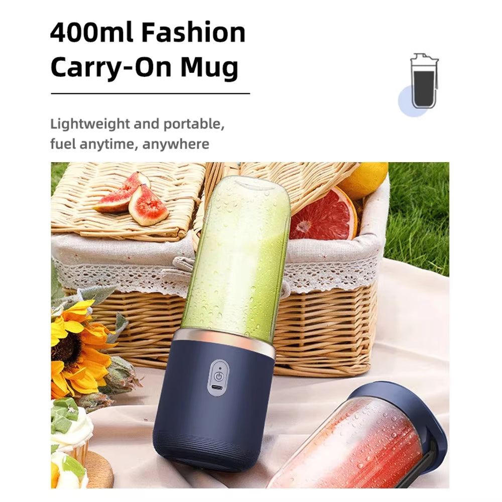 🥤 Portable 6-Blade Juicer Blender Cup