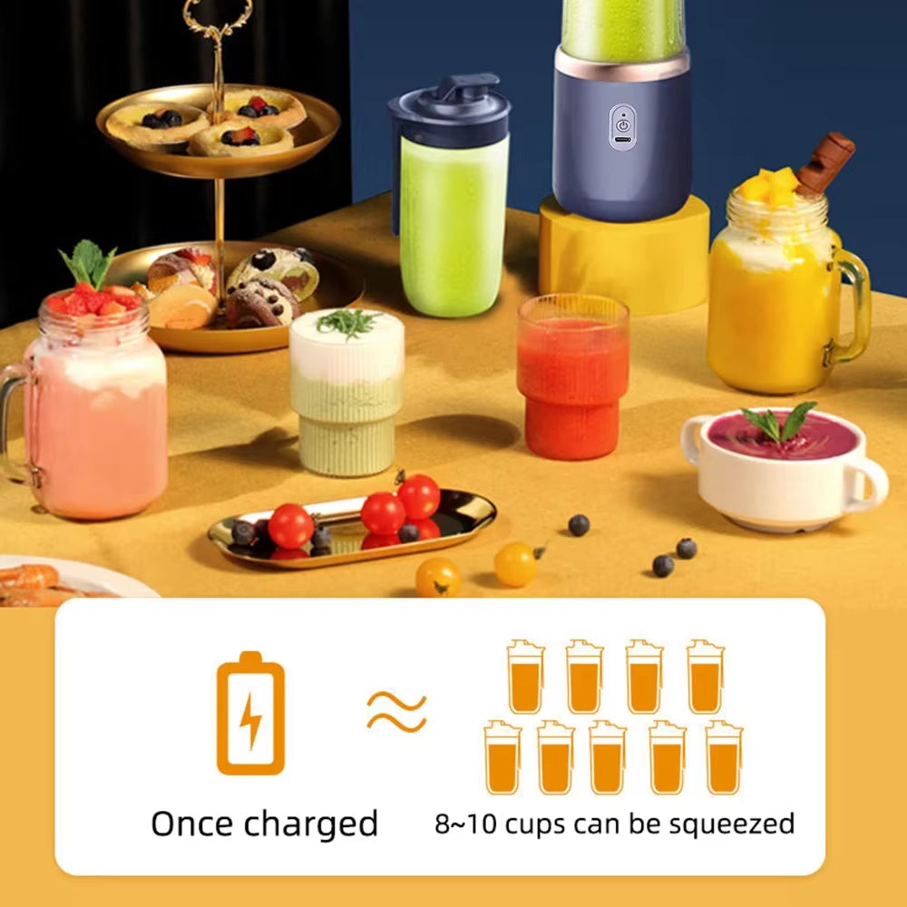 🥤 Portable 6-Blade Juicer Blender Cup
